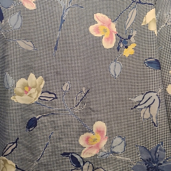 Vintage G.W. Graff Lightweight Floral Abstract Blazer Jacket Unique Size 10 - Picture 9 of 9